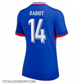 Francia Adrien Rabiot #14 Prima Maglia Femmina Europei 2024 Manica Corta